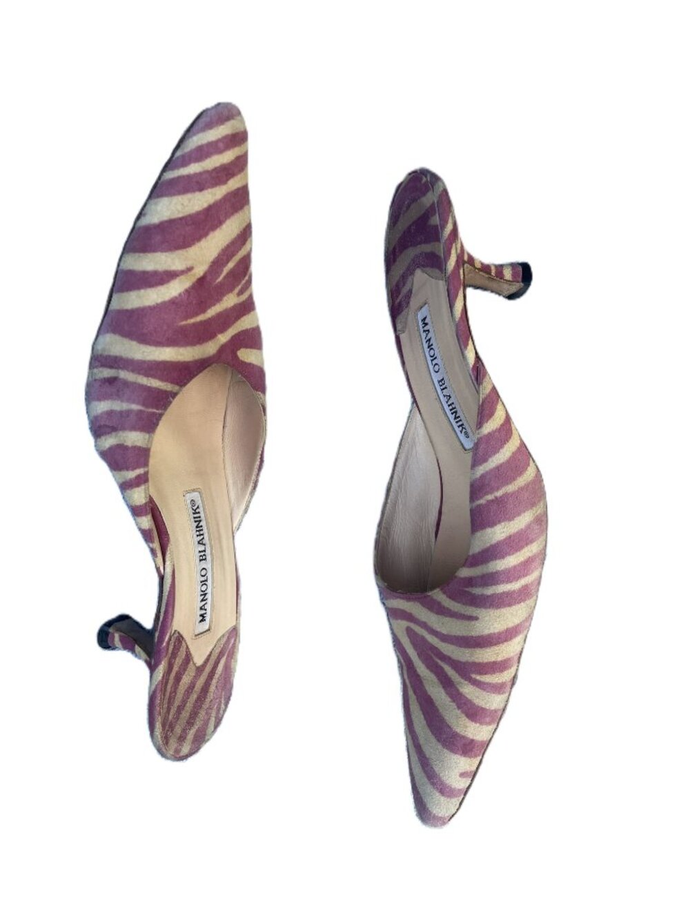 Manolo Blahnik Suede Mules, size 38 - Picture 5 of 8